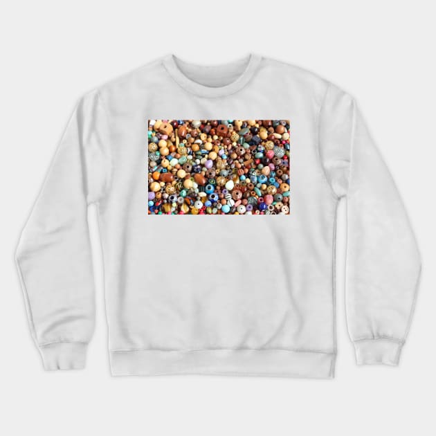 Mixed Loose Beads Crewneck Sweatshirt by pinkal